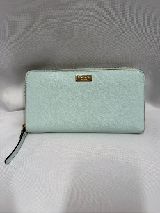 kate spade Handbags - Kate Spade | Newburry Lane Talla Leather Wallet Light Blue Zipper